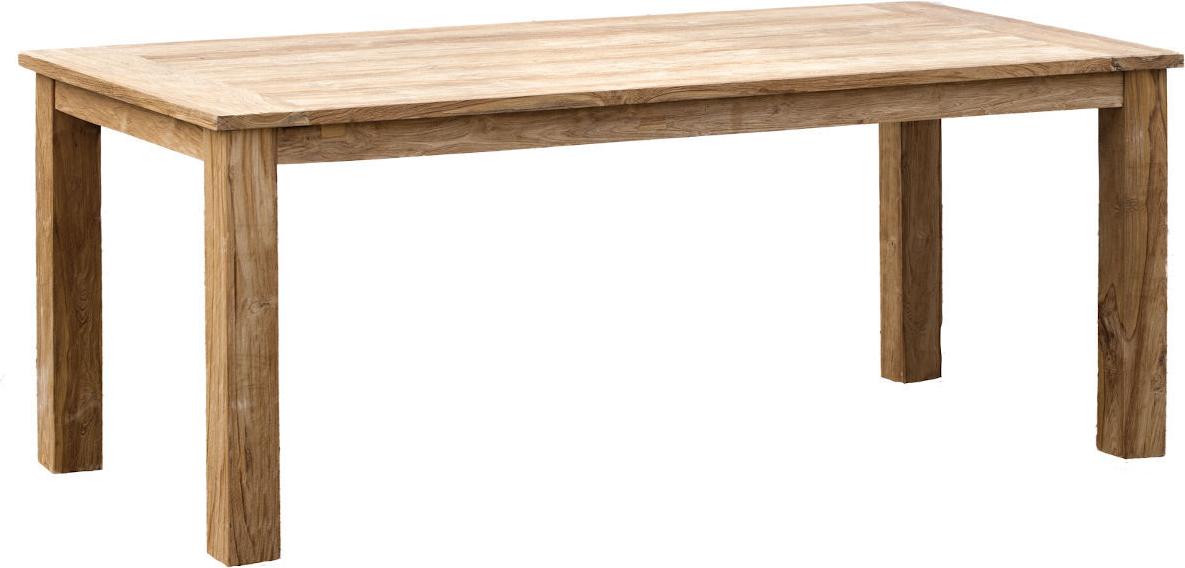 Inko Teakholz-Tisch Abacus recyceltes Teak Gartentisch Holztisch 12 Größen zur Auswahl