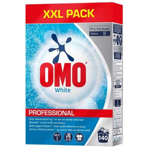 Omo Waschmittel Professional Pro Formula, White XXL Pack, Pulver, 7kg, Waschladungen 140