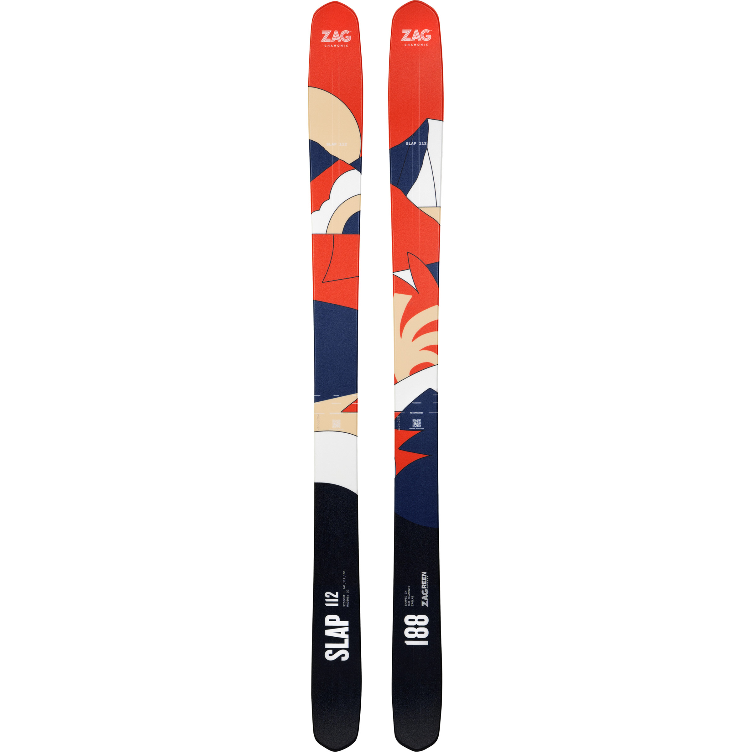 ZAG skis Slap 112 Freerideski 25/26 Ski mehrfarbig Größe 182cm Freeride