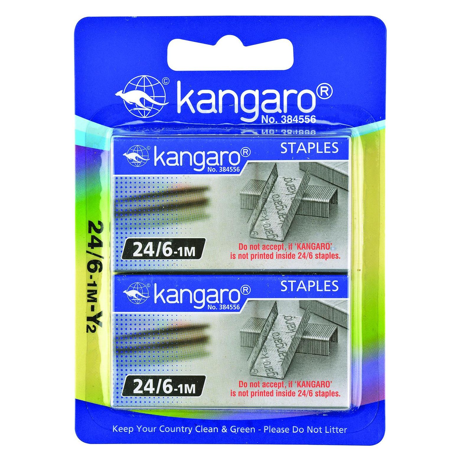 Kangaro Heftklammern, nr. 24/6,2x1000 stück, blister (KAN24/6)