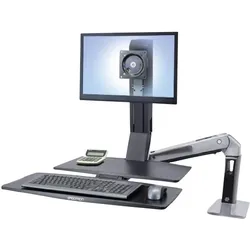 Ergotron WORKFIT-A II, LD, 5" (Tisch, 24", 9.10 kg), Monitor Halterung, Schwarz