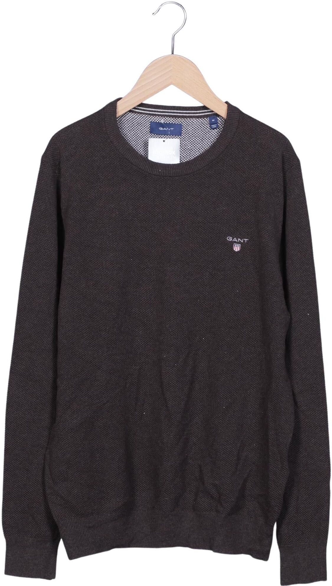 Gant Herren Pullover, Braun, Gr. M, Baumwolle - Second Hand