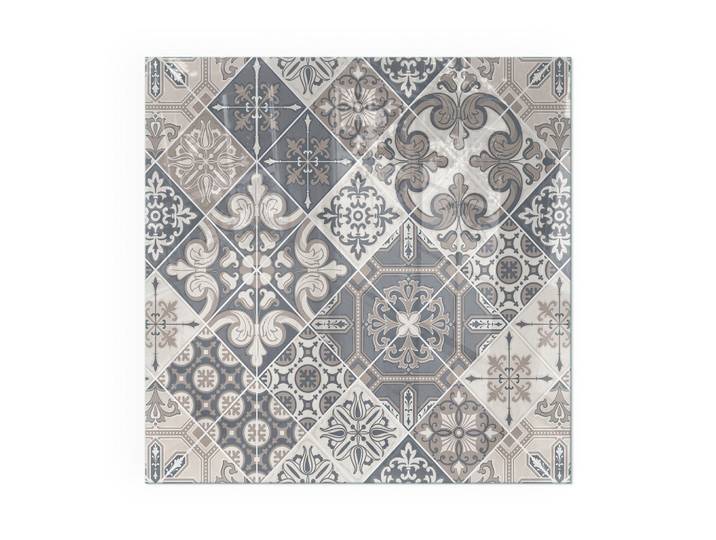 KAMINBODENPLATTE 50x50 cm - Dekoratives Mosaikmuster