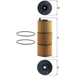 Ölfilter MAHLE OX 1412D