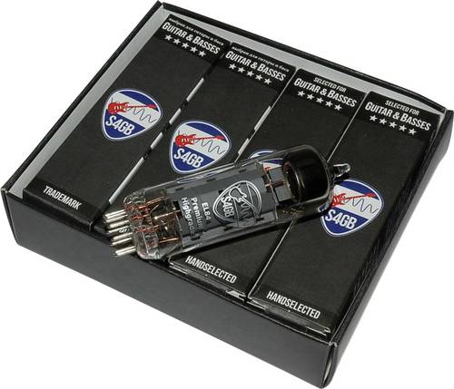 BTB Vertrieb EL84 S4GB Premium Elektronenröhre Matched Quartett Selektiert für Gitarre & Bass Endpentode Polzahl: 9 Sockel: Noval