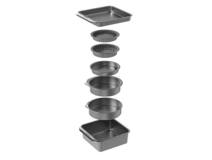 MasterClass Smart Space - Batterie de Cuisine/Ensemble Complet de Plats de Cuisson Empilables