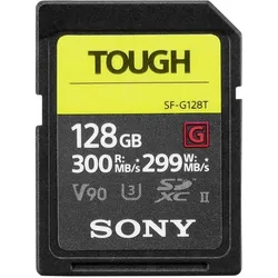 Sony SF-G Tough SDXC UHS-II (128 GB, SDXC, U3, UHS-II), Speicherkarte, Schwarz