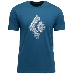 Herren-T-Shirt Black Diamond M Engineered Diamond Ss Tee Größe: M /  blau