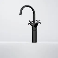 Steinberg Serie 250 Waschtisch-Zweigriffarmatur verlängert, matt black, 2501550S 2501550S
