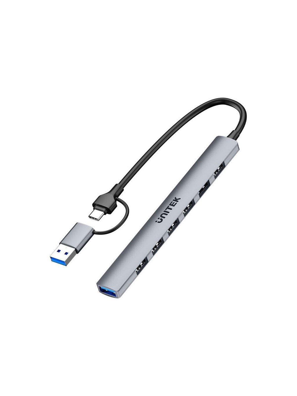 Unitek uHUB S7 USB-Hubs - 7 - Grau