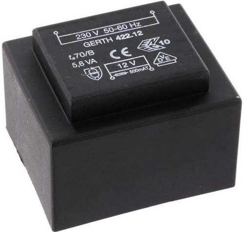 Gerth PTB421501 Printtransformator 1 x 230V 1 x 15 V/AC 5.60 VA 373mA