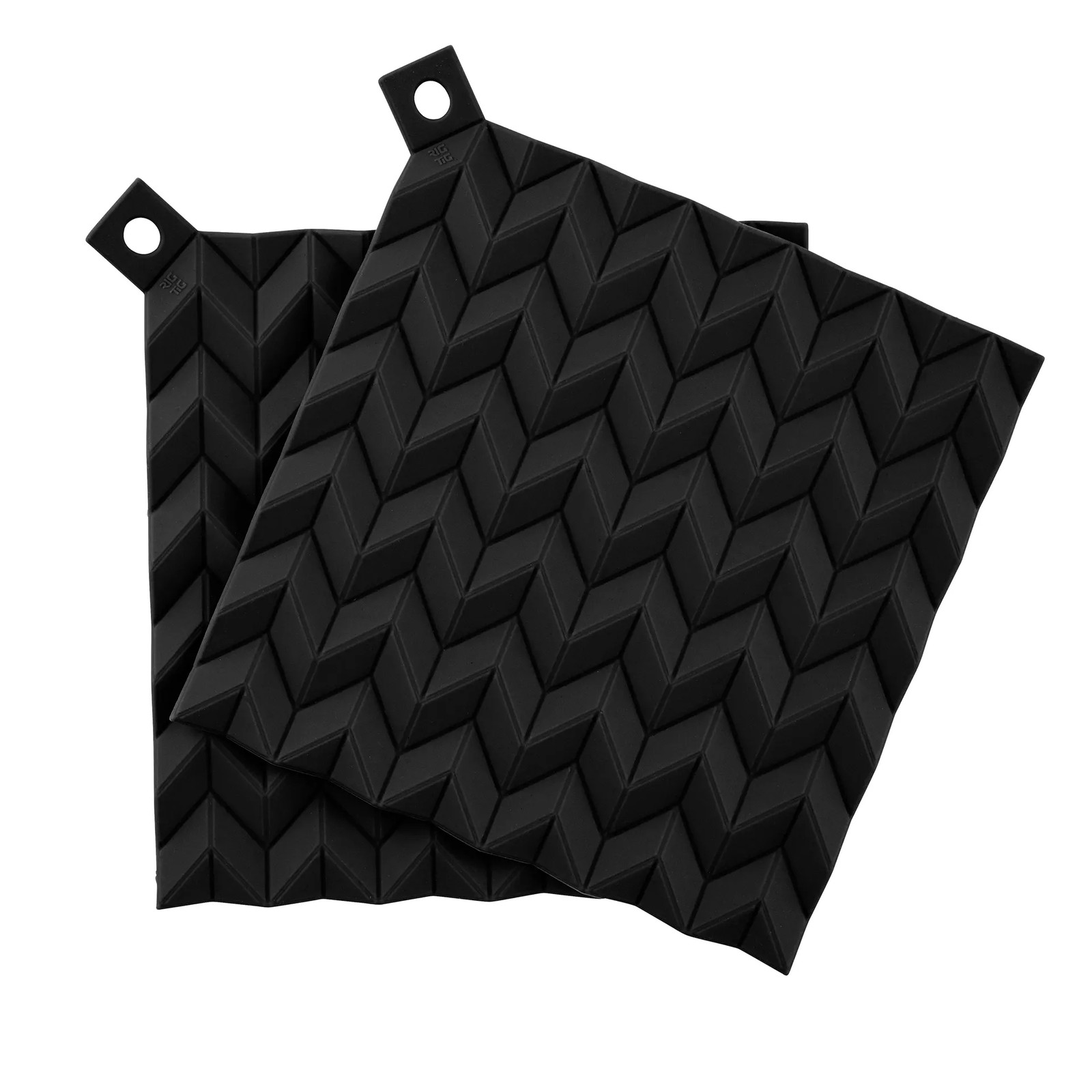 RIG-TIG HOLD-ON pannenlappen 2-pack Zwart
