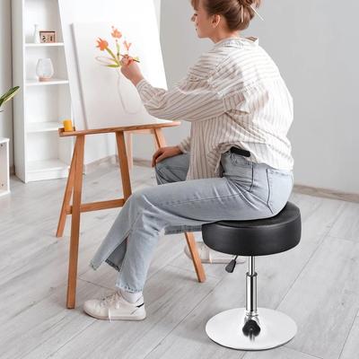 Drop Dash Deals Adjustable Vanity Stool Swivel PU Leather Makeup Chair With Hydraulic Lift Adjustable Vanity Stool Swivel PU Leather Makeup Chair With Hydraulic Lift