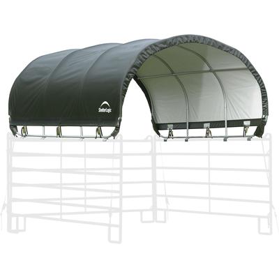 Foliengerätehaus SHELTERLOGIC "Weidezelt Überdachung", grün, Polyethylen (PE), Gerätehäuser, 13,7m², Grün