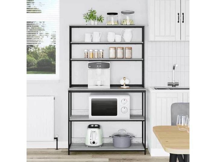 MEUBLE DE SEJOUR Gris - MODE Étagère de cuisine Gris Sonoma 100x40x168 cm Nettoyer facile_09_6136