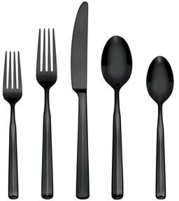 Oneida Ryder Satin Black 20-Piece Flatware Set