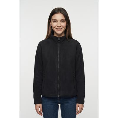 Fleecejacke CMP "WOMAN JACKET", Damen, Gr. 36, schwarz, Fleece, Obermaterial: 100% Polyester, Jacken Fleecejacke, Lässiger, weiterer Schnitt