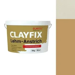 CLAYTEC CLAYFIX Lehm-Anstrich GE 0 Feinkorn - 10 kg Eimer