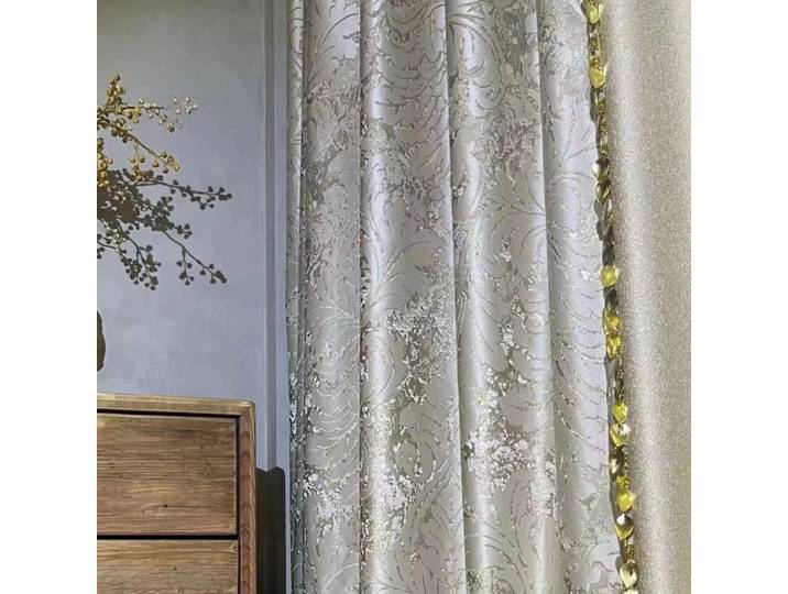 Rideaux de fenêtre Jacquard français de luxe abordable, tissu Jacquard européen, rideaux simples modernes, salon et chambre à coucher