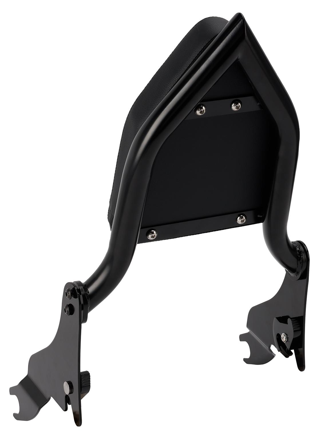 Sissy-Bar-Rücklehne für Sozius, Stahl, mit Kunstlederbezug, für Road King und Electra Glide