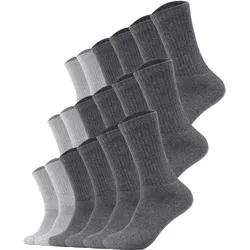 s.Oliver Unisex Socken, 18er Pack - Essentials Tennis Socks, einfarbig Grau / 39-42