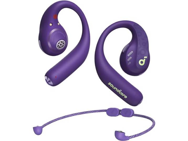 soundcore door Anker AeroFit Pro draadloze open oordoppen, supercomfortabel, stevige pasvorm, ergonomisch ontwerp, rijk geluid met LDAC, Bluetooth 5.3, IPX5-waterdicht, 46 u speeltijd, appbediening
