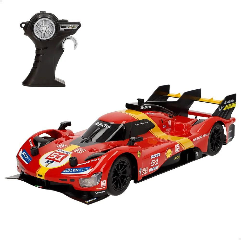 Maisto Tech RC Ferrari 499P LHM 2023 Le Mans Kampioen 1:16 met verlichting en 2,4 GHz besturing