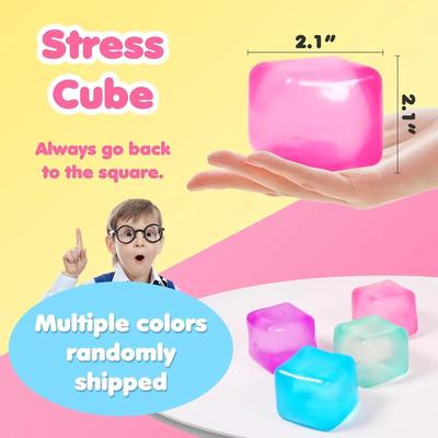 Perfect Picks Market Gel Ice Cube Stress Relief Toy Cooling Stress Relief Toy For Focus & Calm random 2pcs