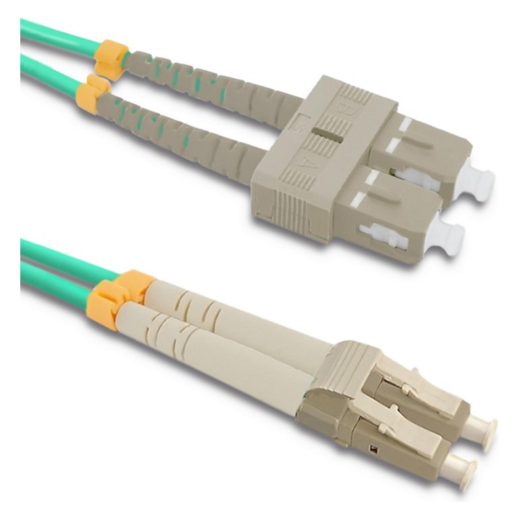 Qoltec 54350 Optic Patchcord LC/UPC - SC/UPC Multimode 50/125 OM4 Duplex 3m (0.16 m) (54350)