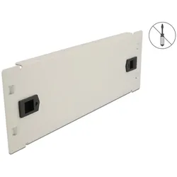 DELOCK 10" Netzwerkschrank Blindabdeckung werkzeugfrei 2 HE