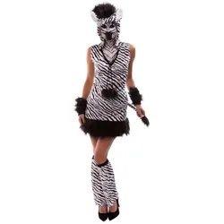 buttinette Zebra-Kostüm, weiß/schwarz
