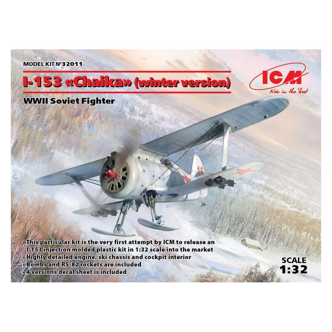 ICM I-153(winter version),WWII Soviet Fighte (32011)