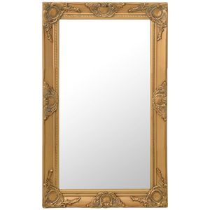vidaXL Wandspiegel 320321, rechteckig, goldener Rahmen, (B/H) 50 x 80cm