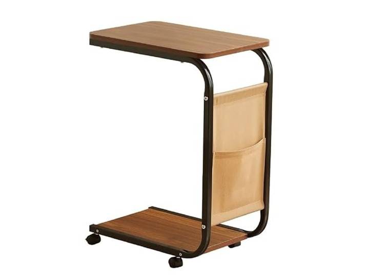 YCCHAH Sofatisch Einfacher Kleiner Teetisch for Wohnzimmer, mobiler Beistelltisch, Sofa-Beistelltisch mit Rollen, Tisch, Mini-Eck-Nachttisch Wohnzimmer-Beistelltisch(A)
