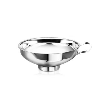 Stainless Steel Canning Funnel With Handle, Wide And Regular Jar Funnel For Liquids, Jams, Oils, Spices, Powder small Size