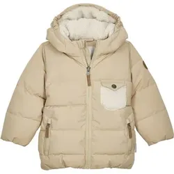 FIRST INSTINCT first instinct by killtec Minis Jacke Steppjacke mit Kapuze, Größe 122/128 in Beige 8012