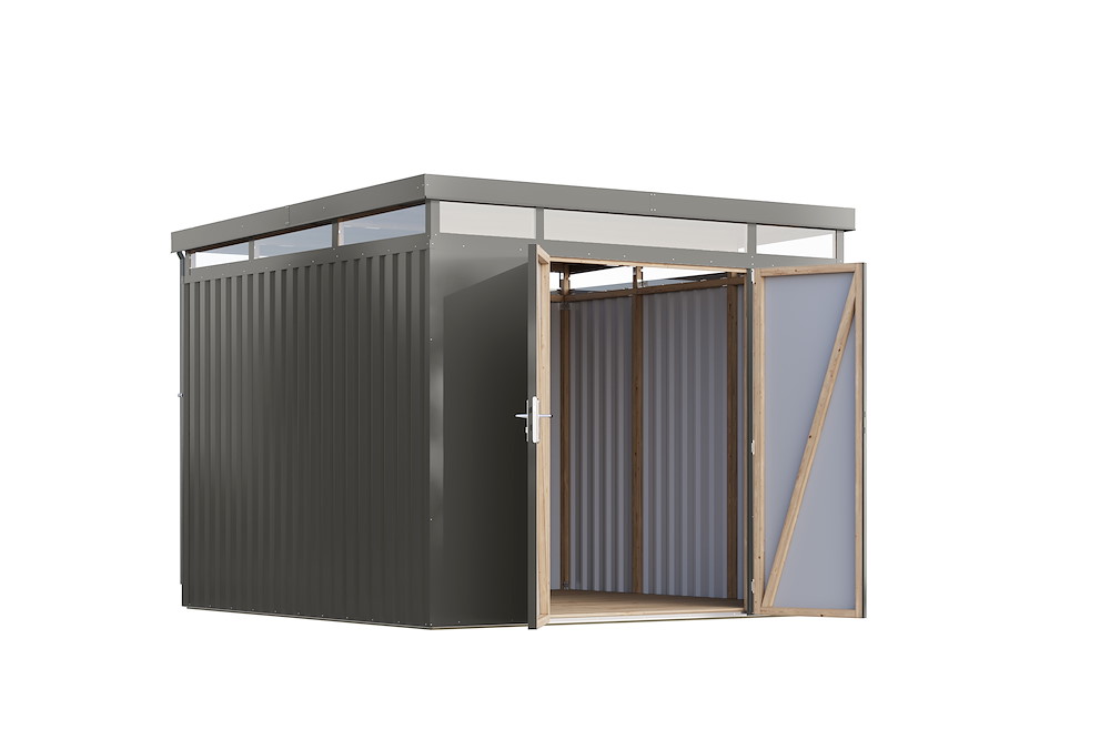 KARIBUHOLZT GH Aurum 3,5 graualuminium mit Fußboden 16988459