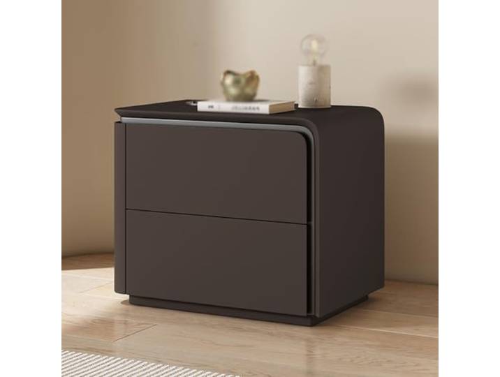 Nachttisch, Beistelltisch, Nachttisch, Schlafzimmer(Dark Brown,50x40x50cm)
