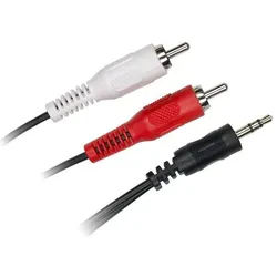 D2 Diffusion C ble Jack3,5mm m le/2RCA m le 1m50 (1.50 m, Cinch Kabel), Audiokabel
