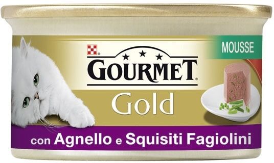 Purina GOURMET GOLD MOUSSE C/AGNELLO E FAG. 85GR