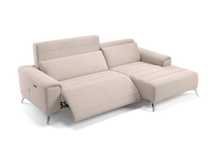 Stoff Ecksofa BELLA Polsterecke Sitzecke Relaxfunktion
