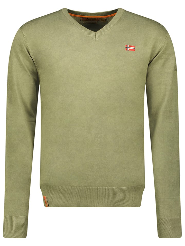 Geographical Norway Pullover in Khaki - XXL