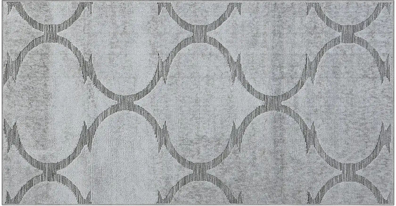 Höffner Webteppich  Soho ¦ grau ¦ Synthetische Fasern ¦ Maße (cm): B: 80