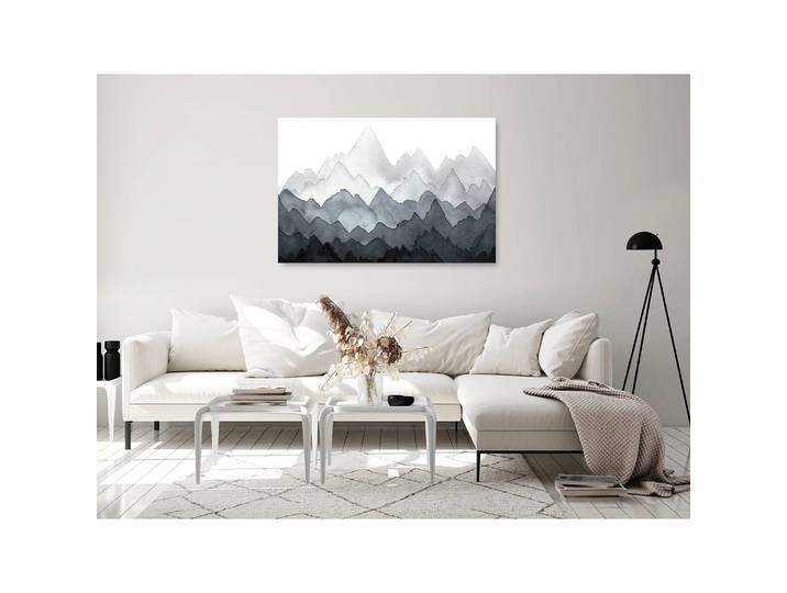 Wandbild Dignified Rhythm of Nature Leinen Schwarz 60 x 40cm