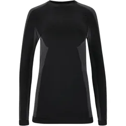 SOS Kalmar Baselayer Seamless langarm Skiunterhemd Damen 1001 - black L/XL
