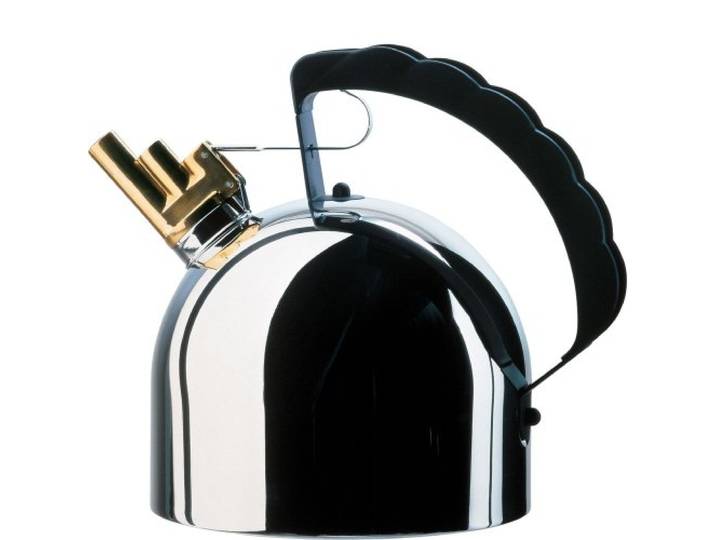 Alessi Bouilloire à thé avec fond en acier de 2\,09 pintes