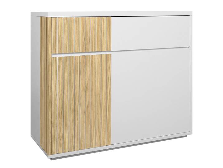 Commode 100 x 90 x 40cm Blanc/Marron