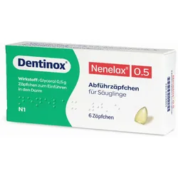 Nene-Lax 0,5 für Säuglinge 6 St Säuglings-Suppositorien