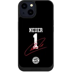 Nivocase Handyhülle für Apple iPhone 14 Hülle NIVOpure Case Schwarz FC Bayern München FCB Manuel Neuer (Apple iPhone 14), Smartphone Hülle, Schwarz