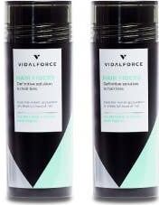 VIDALFORCE Pack Fibras Queratina Negro 2x30 g